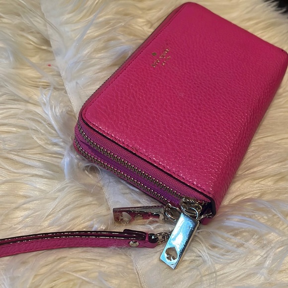 KATE SPADE GREY STREET TIERA PEBBLED LEATHER DOUBLE ZIPPERED - Picture 2 of 9